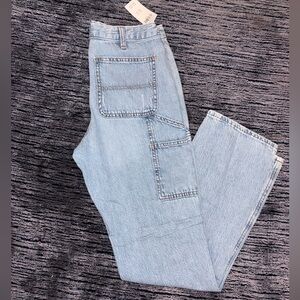 Abercrombie Kids Blue Loose Fit Carpenter Jeans